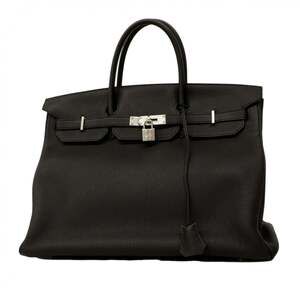 Hermes Birkin 40 Handbag, Togo Leather, Black, Y Stamp, Men's, P2563793